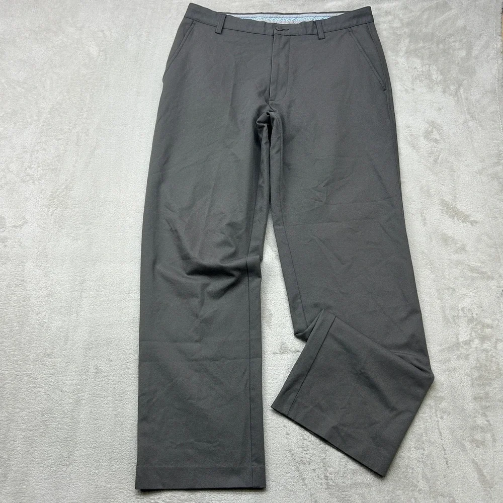 FootJoy Golf Pants Men 34x32 Gray Performance Stretch Straight Leg Chino Outdoor